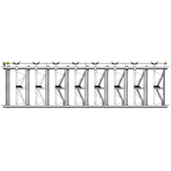 Comfort SR headlock panel - 4.40 m/8 spaces