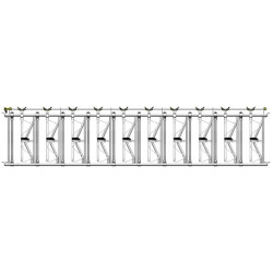 Comfort SR headlock panel - 5.40 m/10 spaces