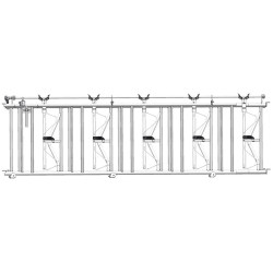 Comfort SRS headlock panel - 4 m/5 spaces