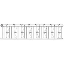 Comfort SRS headlock panel - 5 m/8 spaces
