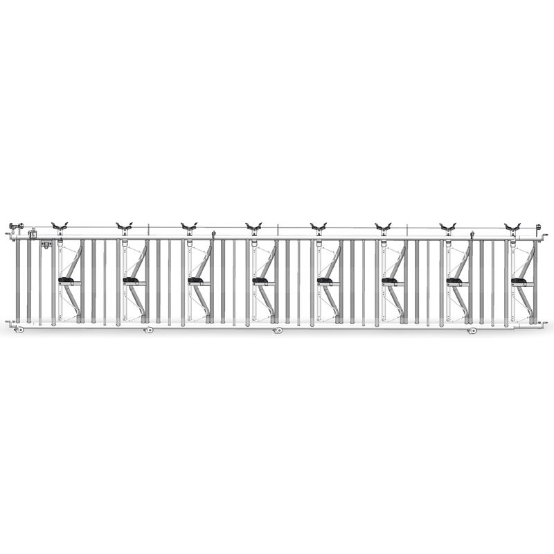 Comfort SRS headlock panel - 6 m/8 spaces Comfort SRS headlock panel - 6 m/8 spaces