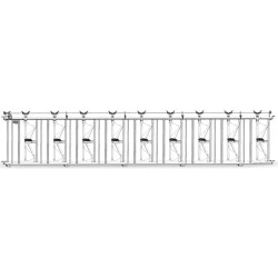 Comfort SRS headlock panel - 6 m/9 spaces