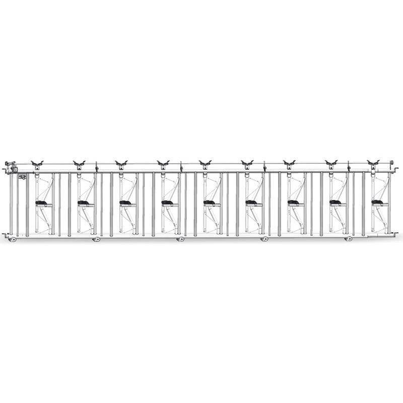 Comfort SRS headlock panel - 6 m/9 spaces Comfort SRS headlock panel - 6 m/9 spaces