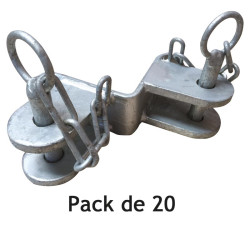 90 x 90 mm 2-way 1/2 square bracket - Pack of 20