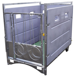 HYGIENE PRO - HDPE wheeled calf box - Model Single