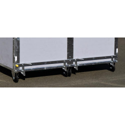 Tilting mechanism for slatted floor of STANDARD - PVC - DUO wheeled calf box