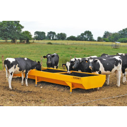 Deep width 5 x 1 m reinforced painted feed trough  Deep width 5 x 1 m reinforced painted feed trough