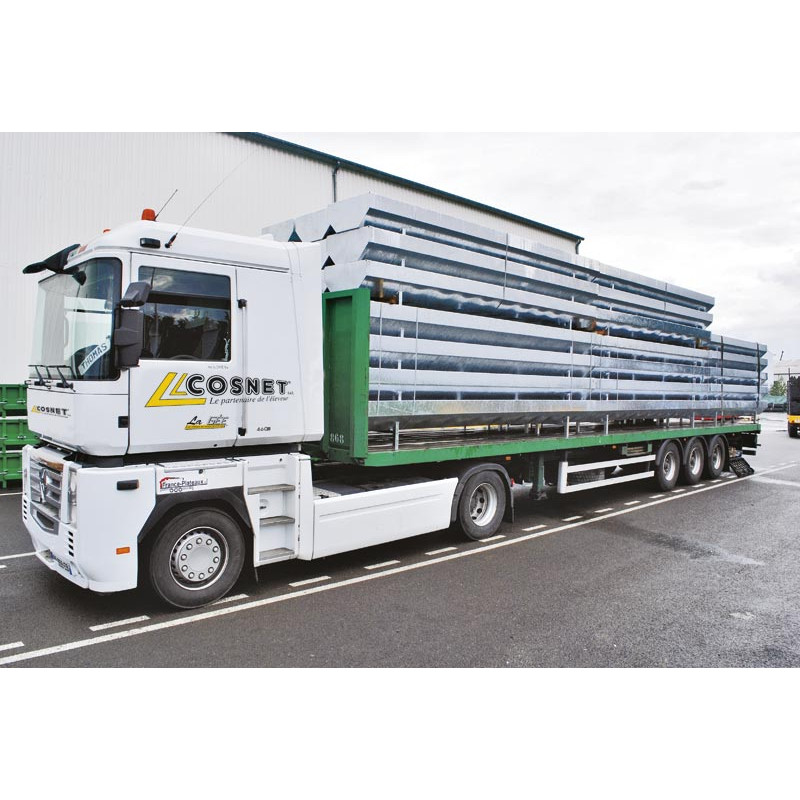 Standard 3 x 0.60 m galvanised feed trough