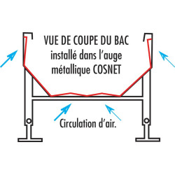 Feed pan for reinforced or standard metal trough Feed pan for reinforced or standard metal trough