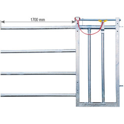 4-rail front end with headlock for stall barrier H. 1.15 m 4-rail front end with headlock for stall barrier H. 1.15 m