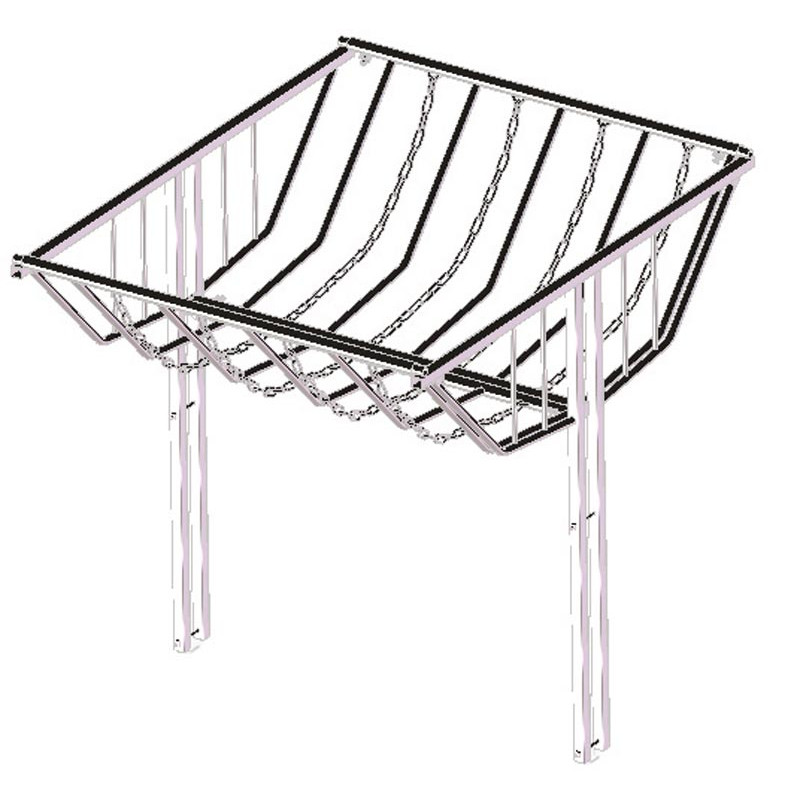 Hay rack with bars & chain Hay rack with bars & chain