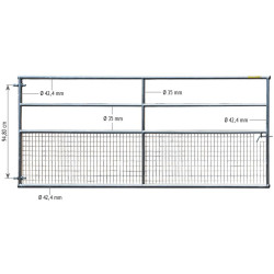 3 m Sheep Fixed semi-meshed field gate 3 m Sheep Fixed semi-meshed field gate