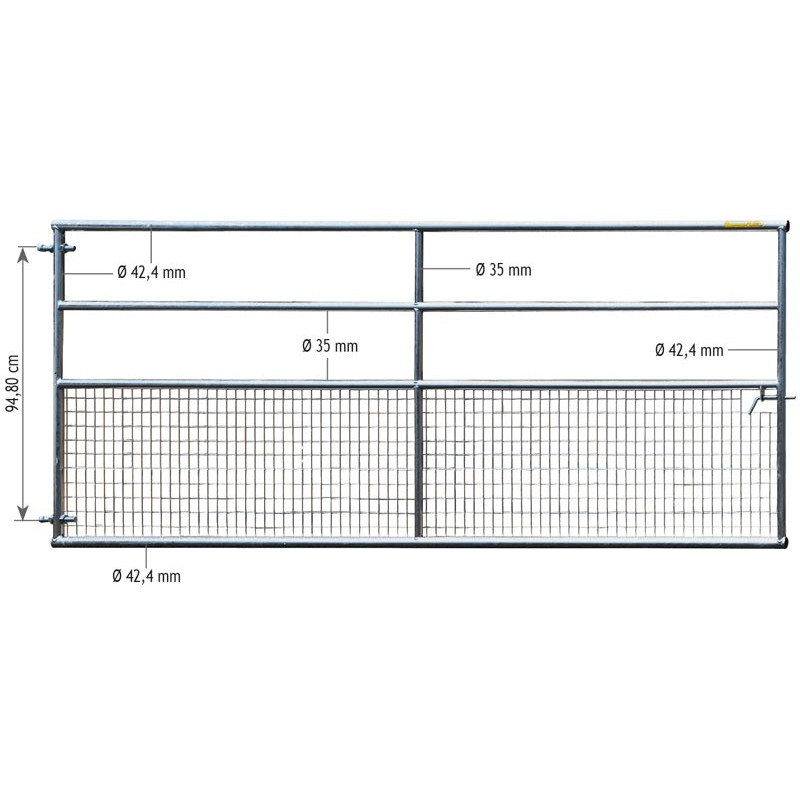 3 m Sheep Fixed semi-meshed field gate 3 m Sheep Fixed semi-meshed field gate