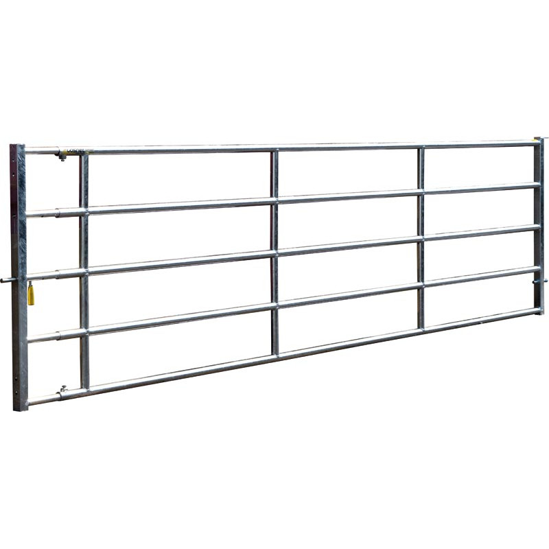 5/6 m extendable Ø 42.4 mm field gates with one latch