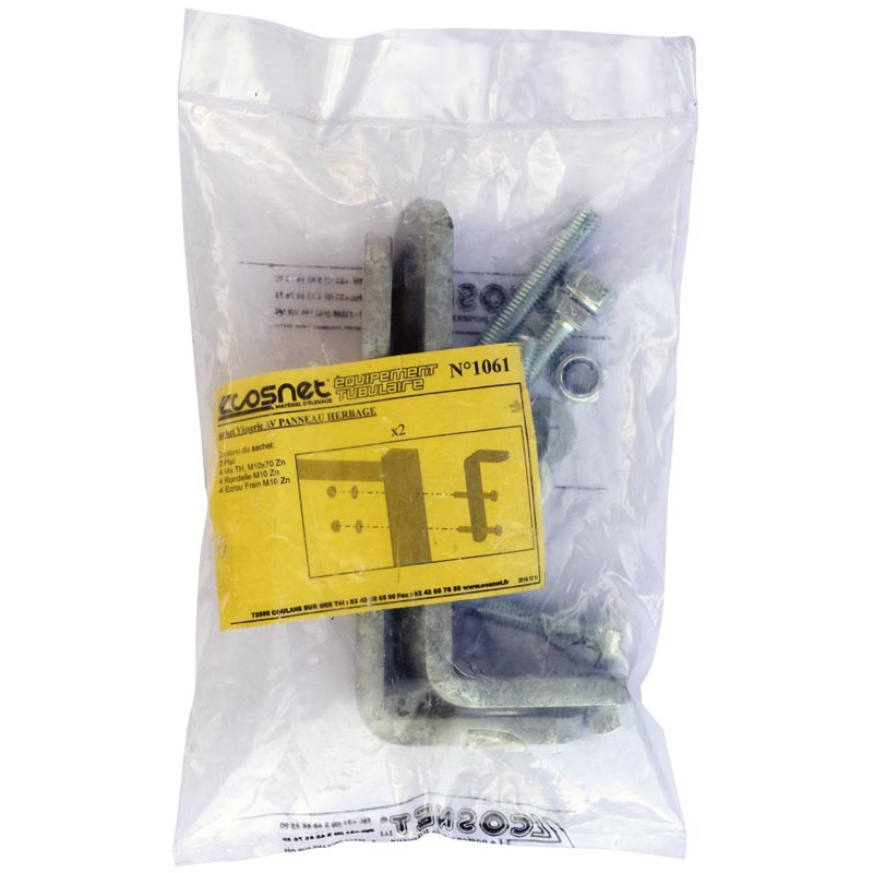 Fastening plate for panel