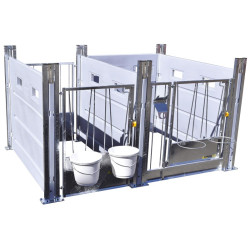 HYGIENE PRO SM calf pen with movable PE partitions HYGIENE PRO SM calf pen with movable PE partitions