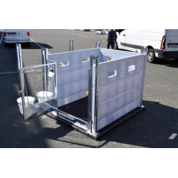 HYGIENE PRO LM calf pen with movable PE partitions HYGIENE PRO LM calf pen with movable PE partitions