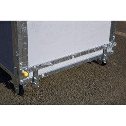 Tilting mechanism for slatted floor of STANDARD - PVC - SINGLE wheeled calf box