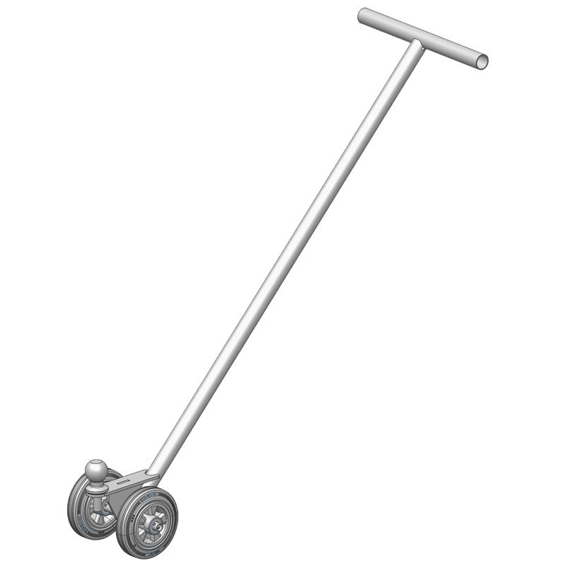 Swivel trolley to move wheeled boxes Swivel trolley to move wheeled boxes