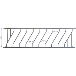 9 places/3 m Diagonal JUNIOR Ø 42.4 mm feed panel 9 places/3 m Diagonal JUNIOR Ø 42.4 mm feed panel