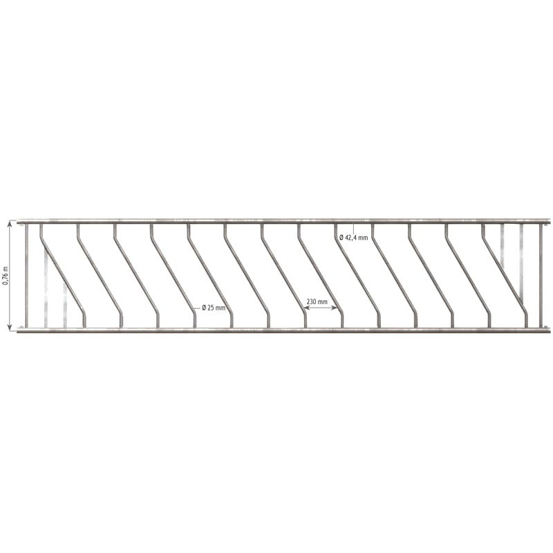12 places/4 m Diagonal JUNIOR Ø 42.4 mm feed panel 12 places/4 m Diagonal JUNIOR Ø 42.4 mm feed panel