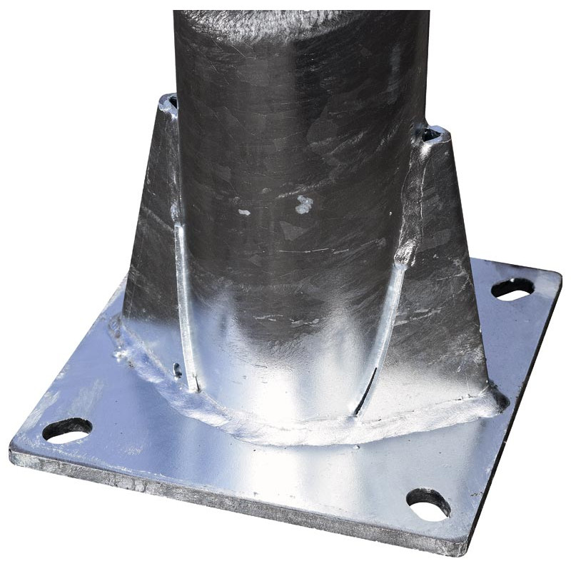 Ø 76 mm Bared post on plate