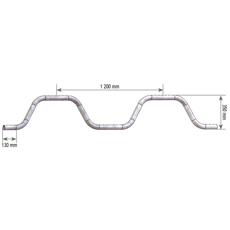 Ø 49 mm curved wither bar for cubicles Ø 49 mm curved wither bar for cubicles