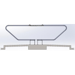 réhaussé Floor fastening support for cubicle dividers