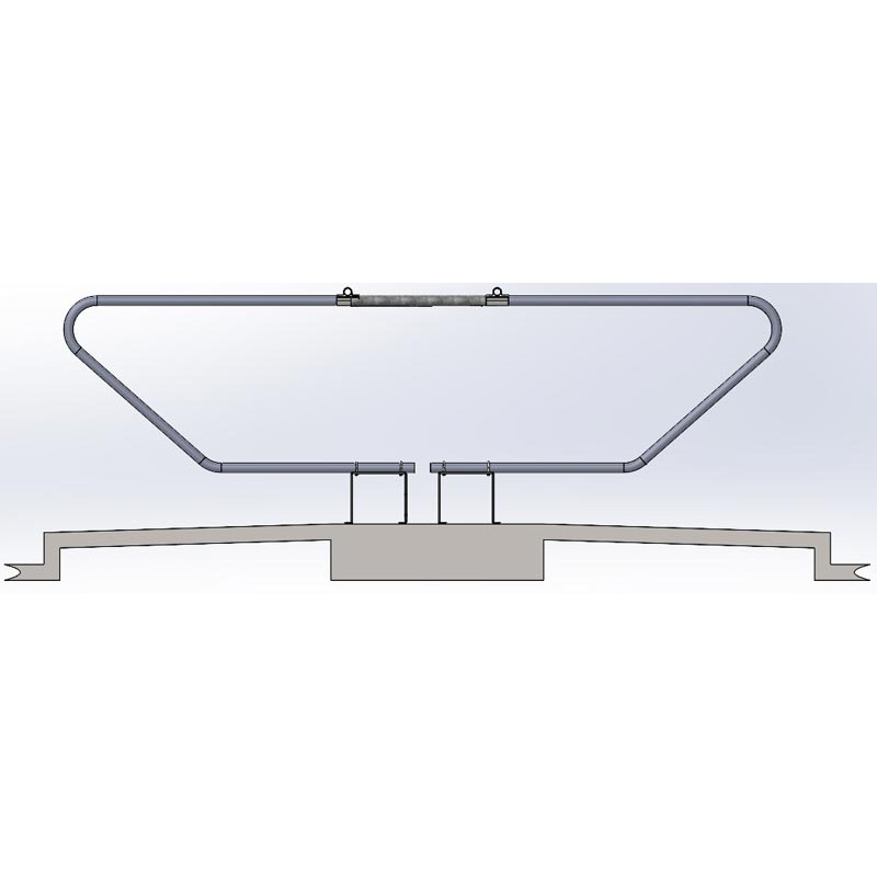 réhaussé Floor fastening support for cubicle dividers