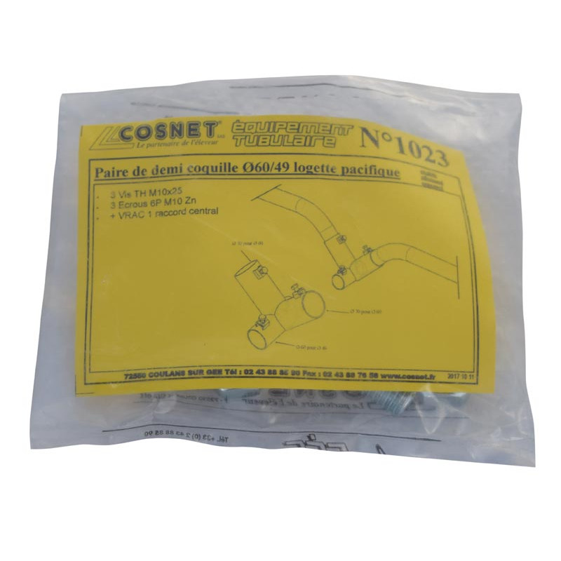 Double connection for cubicle 