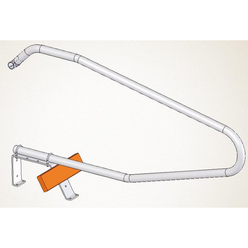 Support to fasten cubicle dividers on a sloping floor