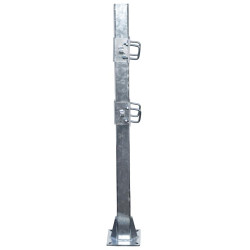 Fastening bracket with 4 square 60 mm U-bolts for square 80 x 80 mm posts Fastening bracket with 4 square 60 mm U-bolts for square 80 x 80 mm posts