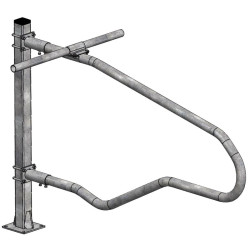 Square 80 x 80 mm post on plate Square 80 x 80 mm post on plate