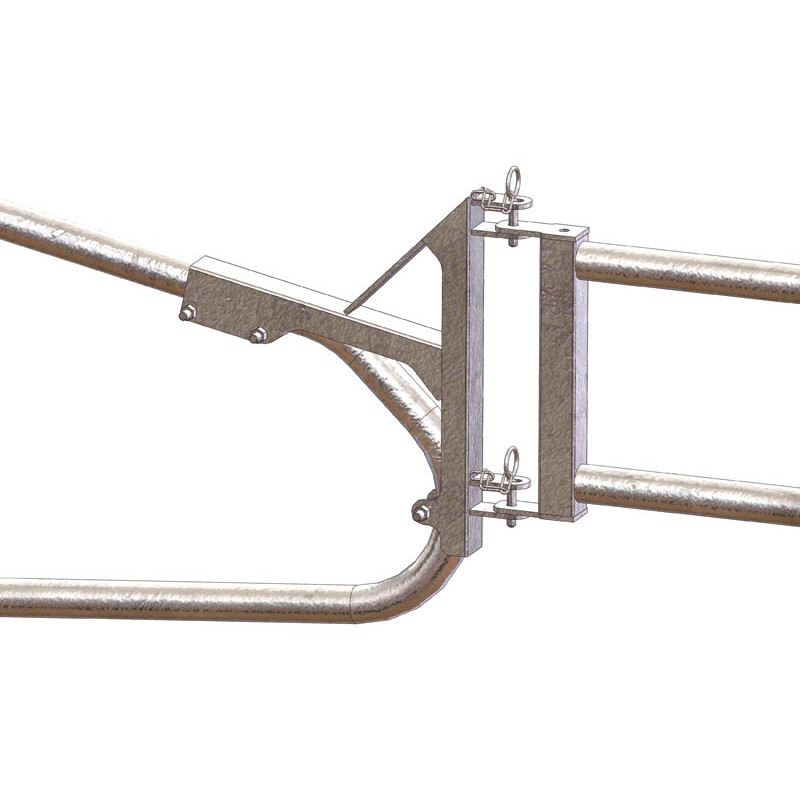 Extendable two-rail panel support for cubicle dividers "Pacific/Welfare/Single foot/Supercomfort/Europe" Extendable two-rail panel support for cubicle dividers "Pacific/Welfare/Single foot/Supercomfort/Europe"