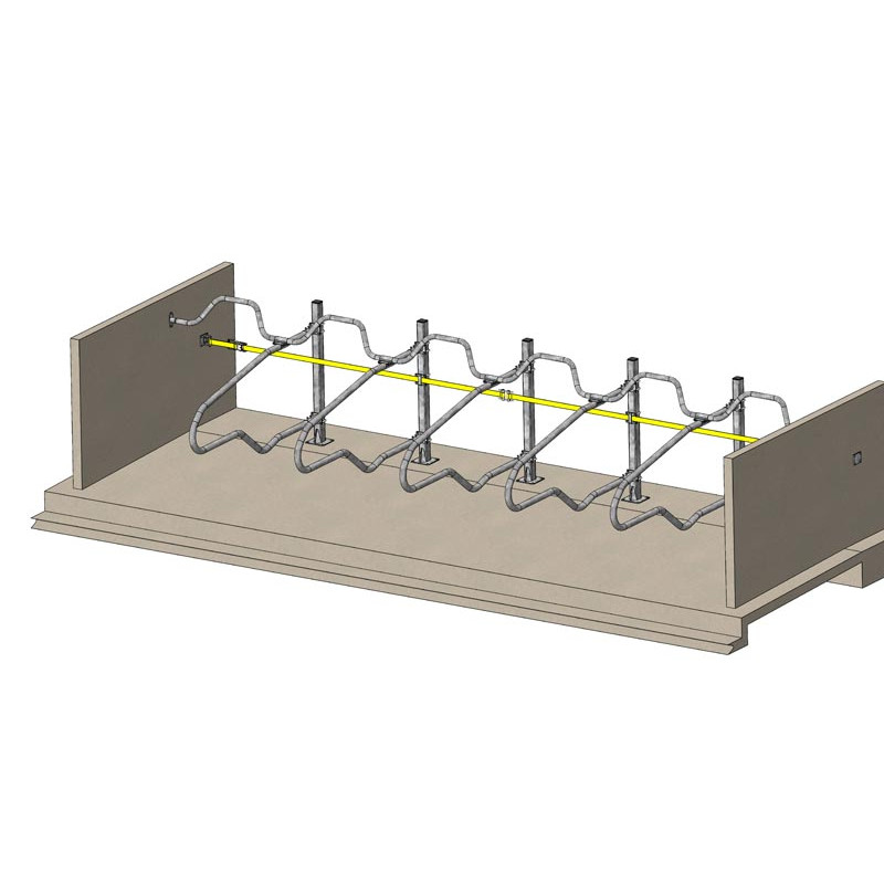 Advance stop strap for cubicles