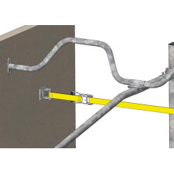 Start and end mounting plate for advance stop strap Start and end mounting plate for advance stop strap