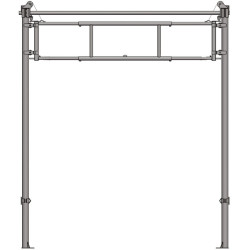 2.30/3.40 m lifting partition barrier for cubicle corridor