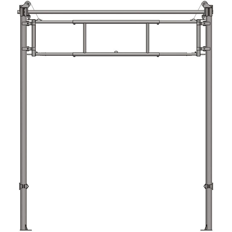2.30/3.40 m lifting partition barrier for cubicle corridor