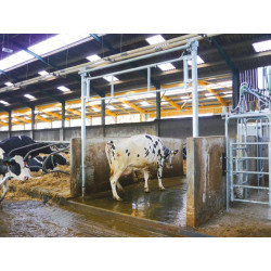 2.30/3.40 m lifting partition barrier for cubicle corridor