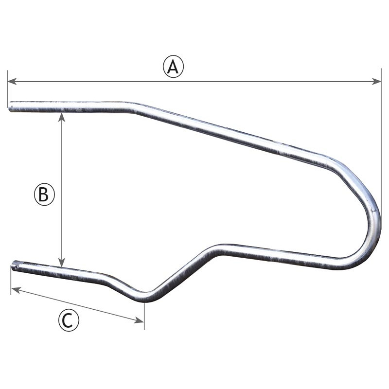 EUROPE cubicle divider for adult cows L. 1800 x h. 700 mm