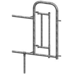 Opening-end with gate for humans for Comfort headlock panel Opening-end with gate for humans for Comfort headlock panel