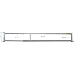 Extendable 2-rail feed panel - 2/3 m Extendable 2-rail feed panel - 2/3 m