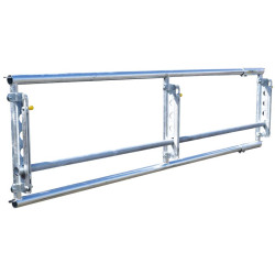 3-rail (Ø 76 mm) feed panel - 4 m à fermeture rapide