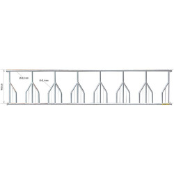 Tombstone feed panel - 5 m/7 spaces Tombstone feed panel - 5 m/7 spaces