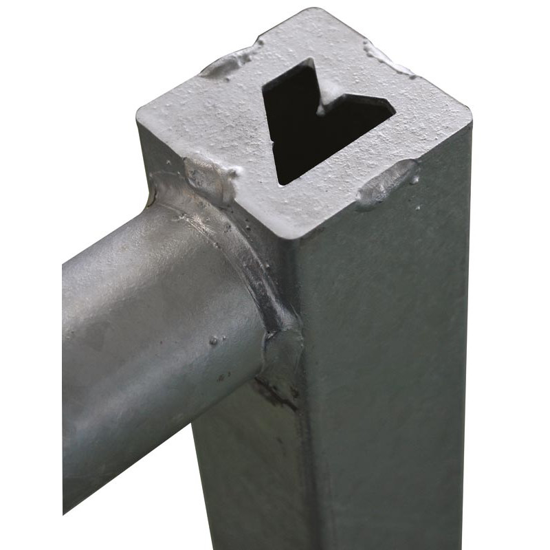 3-rail extendable panel Ø 60 mm H. 0.79 m for passage of scraper robot - 2/3 m