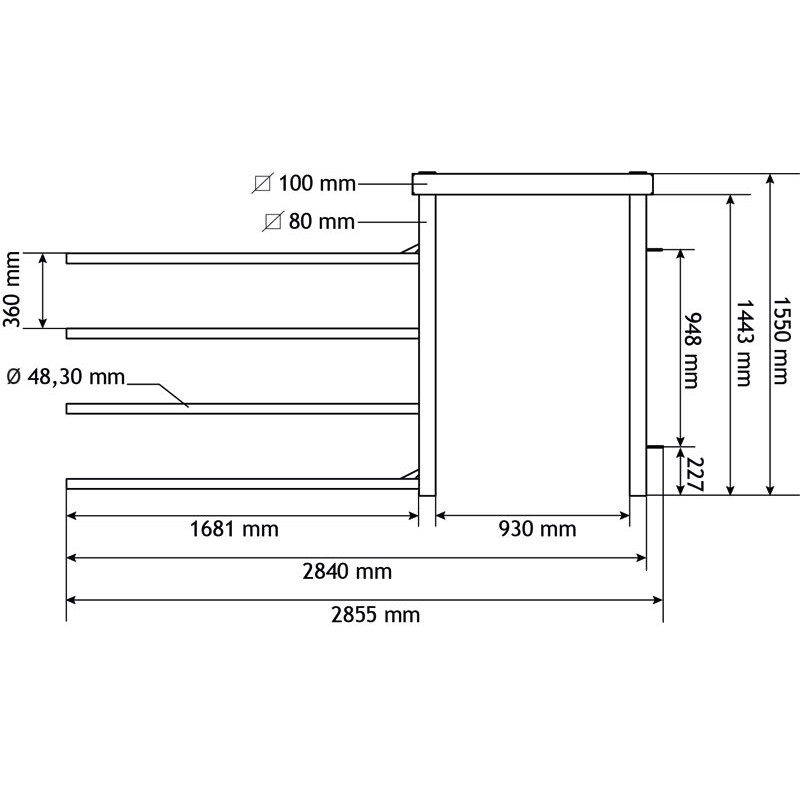 4-rails front end with animals passage opening H. 1.15 m 4-rails front end with animals passage opening H. 1.15 m