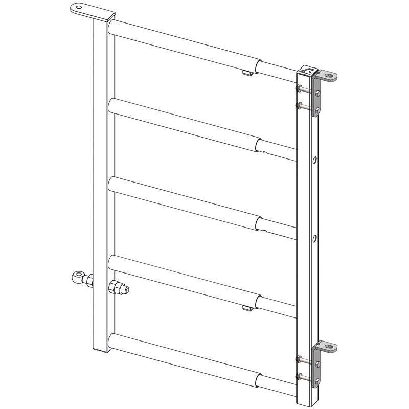 Extendable gate 0.895/ 1.33 m