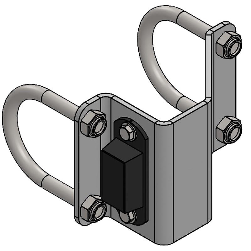 Support for non-return gate stopper Support for non-return gate stopper