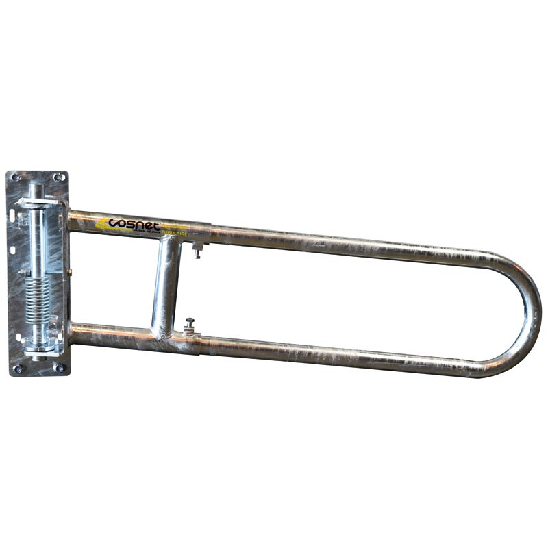 Extendable 2-rails anti-backing gate for animal opening or corridor