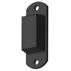 Extendable 2-rails anti-backing gate for animal opening or corridor